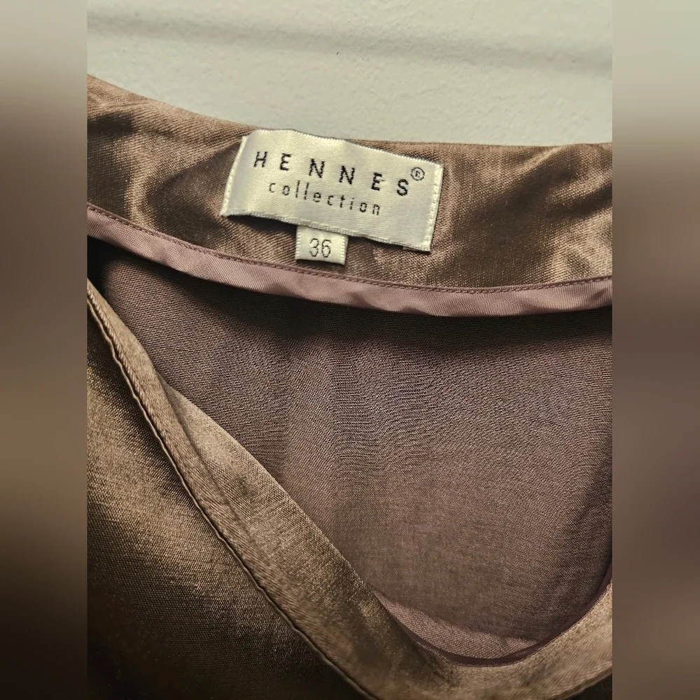 Hennes Collection Silk Vintage Midi Skirt.